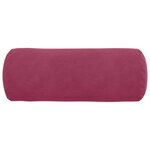 vidaXL Coussins d'accent 2 Pièces Bordeaux Ø 15 x 40 cm