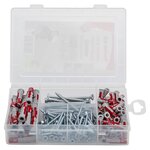Fischer ensemble de chevilles avec vis profi-box duopower 160 pcs