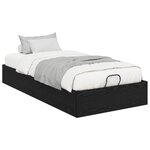 vidaXL Cadre de lit ottoman Chêne noir 80 5 x 200 cm Bois d'ingénierie