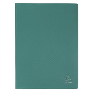 Protège-documents en polypropylène souple OPAK 60 vues A4 Vert foncé x 15 EXACOMPTA