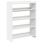 vidaXL Étagère à chaussures blanc 60x25x81 cm bois d'ingénierie