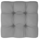 vidaXL Repose-pied de jardin avec coussin Pin massif