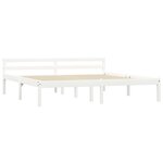 vidaXL Cadre de lit Blanc Bois de pin massif 180x200 cm