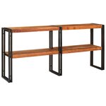 vidaXL Table Console 160x33x75 cm en Acacia Brut Massif