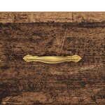 vidaXL Cabinet de chevet avec tiroir Bois ancien 40 x 35 x 47.5 cm