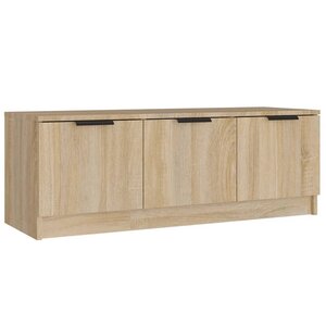 vidaXL Meuble TV Chêne sonoma 102x35x36 5 cm Bois d'ingénierie