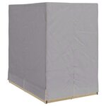 vidaXL Transat double avec toit Beige 205 x 129 x 200 cm Rattan PE