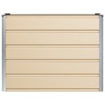 vidaXL Jardinière Ivoire 100 x 40 x 75 cm Acier