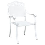 vidaXL Ensemble de tables de jardin 5 Pièces Blanc 80 x 80 x 75 cm