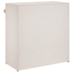 vidaXL Armoire à chaussures avec housse Blanc 79x40x80 cm  Tissu