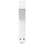 vidaXL Pieds de table basse 2 pièces Blanc 60 x (30-31 3) cm Acier