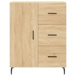 vidaXL Buffet chêne sonoma 69 5x34x90 cm bois d'ingénierie