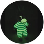 Peluche lumineuse naturelle Trotro 25 cm - fonctionne sans pile