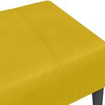 vidaXL Repose-pied jaune 77x55x31 cm velours