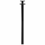 vidaXL Pieds de table à manger en forme de X  2 pièces  noir  70 x (72-73) cm  acier