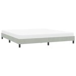 vidaXL Cadre de lit sans matelas gris clair 180x210 cm velours