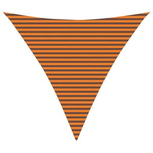 vidaXL Voile d'ombre Orange et marron 4 5 x 4 5 x 4 5 m