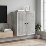 vidaXL Armoire Murale Gris béton 59 x 31 x 60 cm Bois d'ingénierie