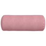 vidaXL Coussins d'accent 2 Pièces Rose Ø 25 x 70 cm