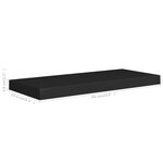 vidaXL Étagère murale flottante Noir 60x23 5x3 8 cm MDF