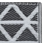 vidaXL Tapis d'extérieur ARAKIL Noir 80x150 cm PP