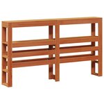 vidaXL Cadre de lit Cire marron 150 x 200 cm Bois de Pin Massif