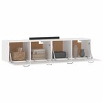vidaXL Armoires murales 2 Pièces Blanc 60x36 5x35 cm Bois d'ingénierie