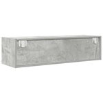 vidaXL Meuble TV en béton gris 100x31x25 5 cm en bois d'ingénierie