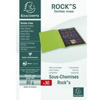 Paquet de 30 sous-Chemise ROCK'S 80 groseille x 10 EXACOMPTA