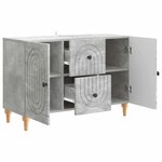 vidaXL Meuble TV Gris béton 89 x 34 5 x 60 cm Bois d'ingénierie