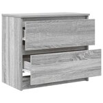 vidaXL Meuble TV sonoma gris 60x35x54 cm bois d'ingénierie