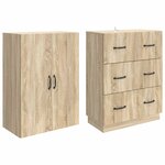 vidaXL Ensemble de Meubles 2 Pièces Chêne Sonoma 66 x 34 5 x 87 cm
