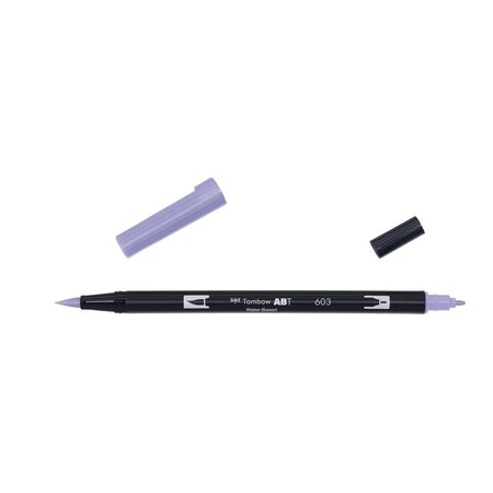 Feutre à dessin Double Pointe ABT Dual Brush Pen 603 pervenche TOMBOW
