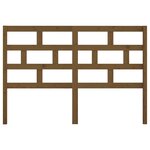 Vidaxl tête de lit marron miel 146x4x100 cm bois massif de pin