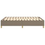 vidaXL Cadre de lit Taupe 140x200 cm Tissu