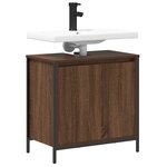 vidaXL Meuble salle de bain lavabo chêne marron 60x34 5x60 cm