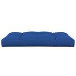 vidaXL Coussin de palette bleu royal 120x80x12 cm tissu