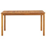 vidaXL Table de jardin 140x80x74 cm Bois d'acacia massif