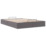 vidaXL Cadre de lit ottoman sans matelas gris 140x190 cm similicuir