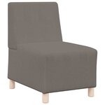 vidaXL Unité de Sofa Modulaire Sans Accoudoirs 2 Pièces Gris clair
