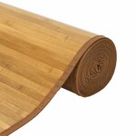 vidaXL Tapis rectangulaire naturel 80x200 cm bambou