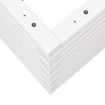 vidaXL Jardinière blanc 70x70x46 cm bois de pin massif
