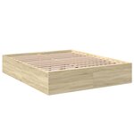 vidaXL Cadre de lit sans matelas chêne sonoma 150x200 cm
