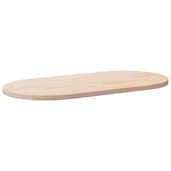 vidaXL Plateau de table 110x55x2 5 cm Bois massif Pin Ovale