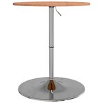 vidaXL Table de bar Ø60x89 5 cm bois massif de hêtre