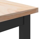 vidaXL table Naturel 100 x 50 x 77 cm Bois d'ingénierie et acier