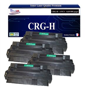T3AZUR -4x Toners compatibles avec Canon CRG-H pour Canon LBP3500  LBP-3500