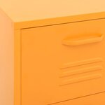 vidaXL Armoire de rangement Jaune moutarde 42 5x35x101 5 cm Acier