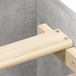 vidaXL Cadre de lit sans matelas gris béton 180x200 cm