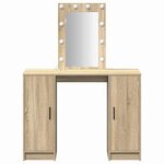 vidaXL Table de Toilette Marron 102 x 33 x 135 cm Bois d'ingénierie